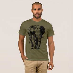 Big Bull Elephant Afrikaanse wilde dieren T-shirt