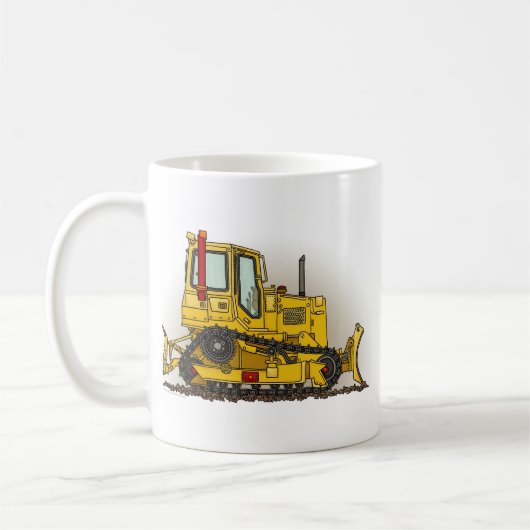 Big Bulldozer Dozer Coffee Mok (Links)