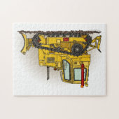 Big Bulldozer Dozer Legpuzzel (Horizontaal)