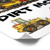 Big Bulldozer Dozers Dirt Movers Poster Print (Hoek)