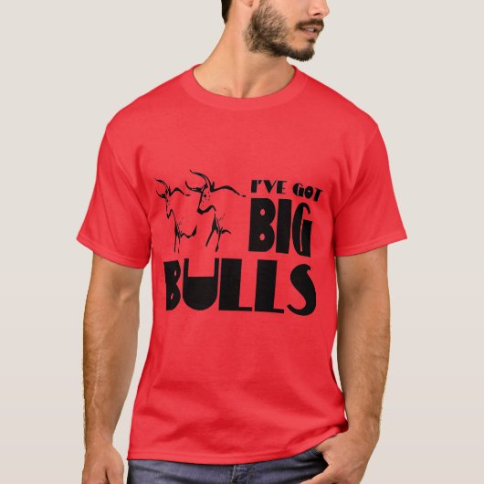 Big Bulls - Funny Farmer T-shirt (Voorkant)