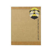 Big Bumble Bee Large Custom Notitieblok (Gedraaid)