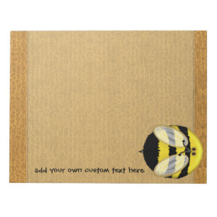 Big Bumble Bee Large Custom Notitieblok