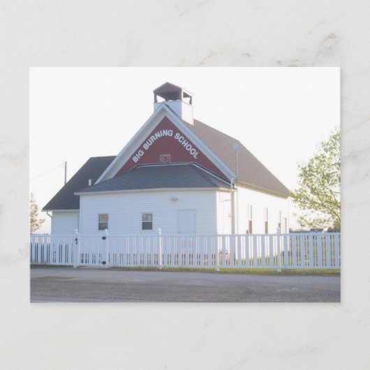 Big Burning School, Bad Ax, MI Briefkaart (Voorkant)