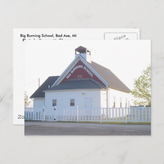 Big Burning School, Mauvais Ax, Carte postale MI (Devant / Derrière)