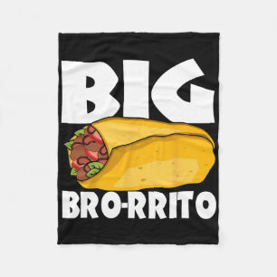 Big Burrito Mexican Food Cinco De Mayo Fleece Deken