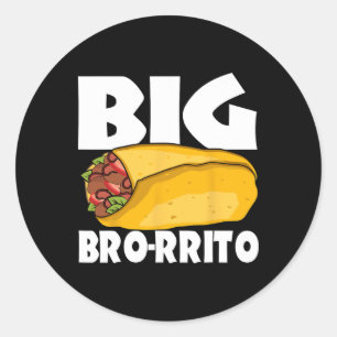 Big Burrito Mexican Food Cinco De Mayo Ronde Sticker