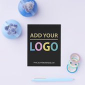Big Business Logo Promotiebrochure | Zwart Flyer (Enkel)