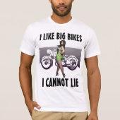 BIG BUTT BG BIKES Motorfiets Biker GRAPPIGE T-shir T-shirt (Voorkant)