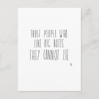 Big Butts Briefkaart