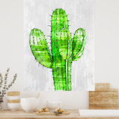 Big Cactus Plant Poster (Keuken)