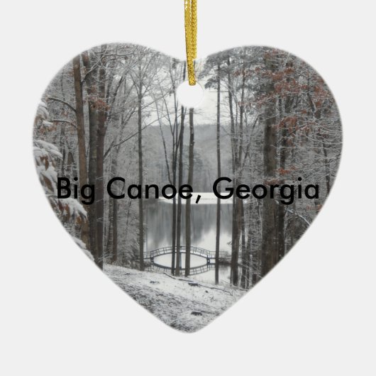 Big Canoe, Georgia Keramisch Ornament (Voorkant)