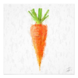 Big Carrot Foto Afdruk