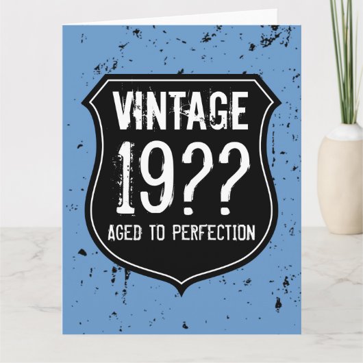 BIG Carte de voeux pour l'anniversaire pour les ho (Devant)