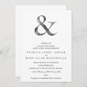 Big Caslon Medium Black Letterpress Grain Kaart (Voorkant / Achterkant)