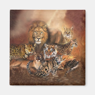 Big Cat Art Magnet Magneet