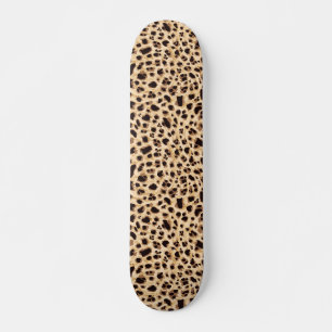 Big Cat, leopard Fur print naadloos patroonontwerp Skateboard