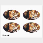 Big Cat Ovale Sticker (Vel)