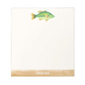 Big Catch Illustrated Fish Notepad Notitieblok (Voorkant)