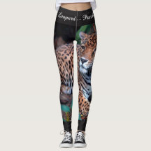 Big Cats Aangepaste Leggings: Jaguar
