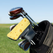 "Big Cheese" Holey Swiss Cheese Funny Golfheadcover (Insitu)