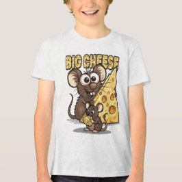 BIG CHEESE Quote – Fun Bold Humor and Confidence Tri-Blend Shirt