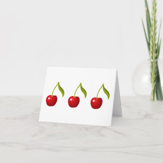Big Cherry Blank Notecards Kaart
