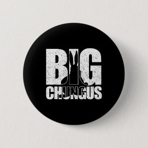 Big Chungus Meme Retro -stand video Ga Ronde Button 5,7 Cm
