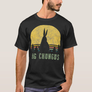 Big Chungus Retro  Sunset Meme Video Game T-shirt