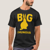 Big Chungus Yellow Shadow Fat Bunny Rabbit T-shirt (Voorkant)