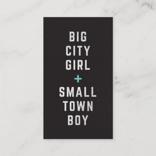 Big City Girl + Small Town Boy Jack & Jill Ticket (Devant)