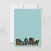 Big City Nouveau Faire-part d'adresse (Dos)