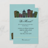 Big City Nouveau Faire-part d'adresse (Devant / Derrière)