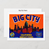 Big City Pears Briefkaart (Voorkant / Achterkant)