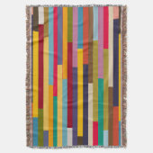 Big Colorful Stripes Deken (Voorkant Verticaal)