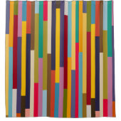 Big Colorful Stripes Douchegordijn (Voorkant)