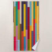 Big Colorful Stripes Strandlaken (Voorkant)