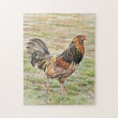 Big Country Free Range Haan Kip Art Puzzel Legpuzzel (Verticaal)