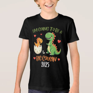 Big Cousin Dinosaur wordt neef Baby Rex Tri-Blend Shirt