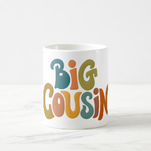 Big Cousin Retro Family Bond Keepsake Mok, broer e Koffiemok