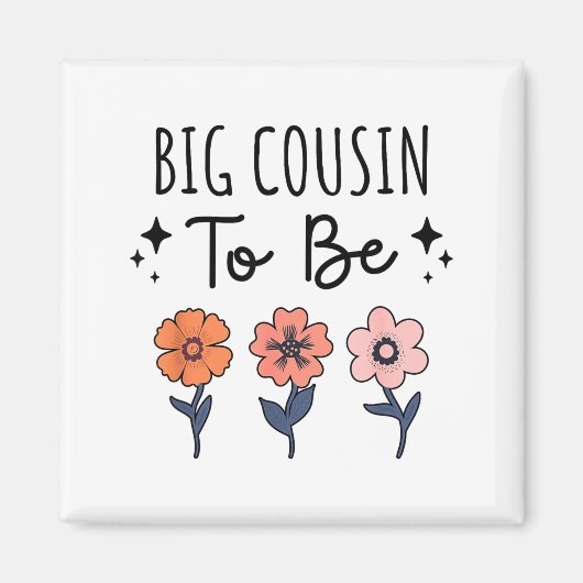 Big Cousin To Be 1st Baby Pregnancy Announcement F Magneet (Voorkant)