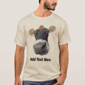Big Cow Face, ajouter du texte, T-shirt (Devant)