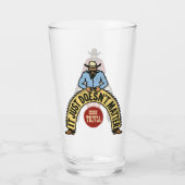 Big Cowboys Red & Blue Glas (Achterkant)