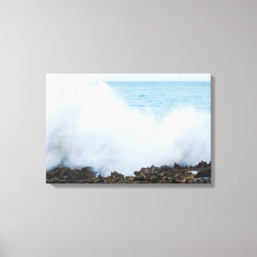 Big Crashing Wave Canvas Afdruk (Voorkant)