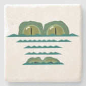 Big Croc Stone Onderzetter (Voorkant)