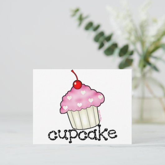 Big Cupcake Briefkaart (Staand voorkant)