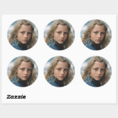 BIG CUSTOM ROUND PHOTO STICKERS (Feuille)
