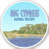 Big Cypress National Preserve Florida Sticker (Voorkant)