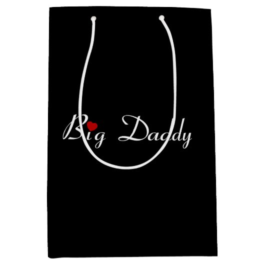 Big Daddy avec Red Heart Medium Cadeau sac (Devant)