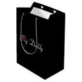 Big Daddy avec Red Heart Medium Cadeau sac (Dos Angle)